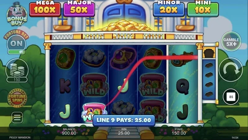Piggy Mansion - การเก็บเงินด้วยสัญลักษณ์ Collector